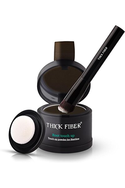 Thick Fiber بودرة تغطية جذور الشعر - مجموعة مكونة من مسحوق مقاوم للماء والعرق...