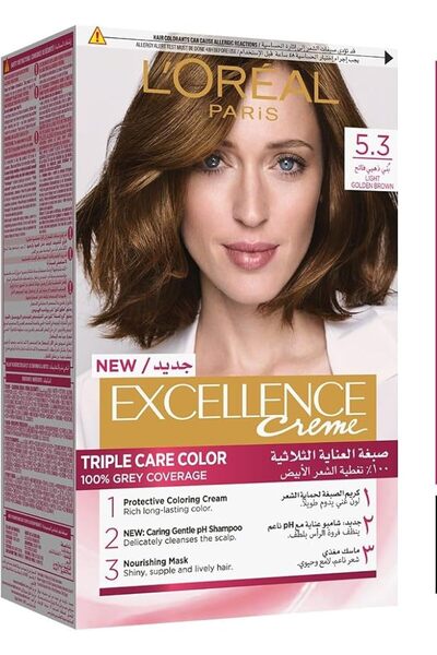 L'Oreal Paris Elvive لوريال باريس إكسيلنس، 5.0 بني فاتح