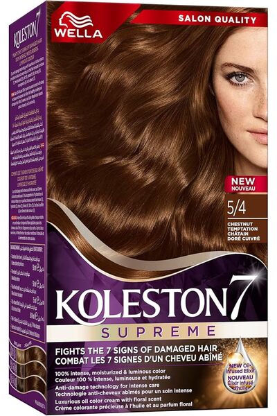 wellaflex Wella Koleston Supreme Infinite Glow Ash – 100% Grey Coverage, Oil-...