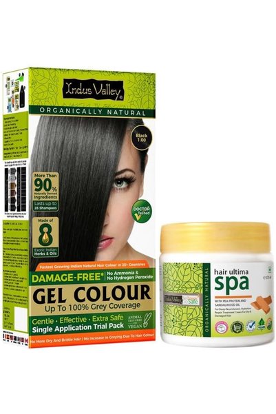 Indus Valley Indus Valley Natural Gel Hair Color Dye No Damage Formula for Wo...