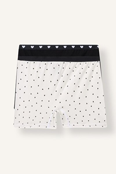 DeFacto Heart Patterned Elastic Waist 2-Piece Boxer for Girls I7888A826Au