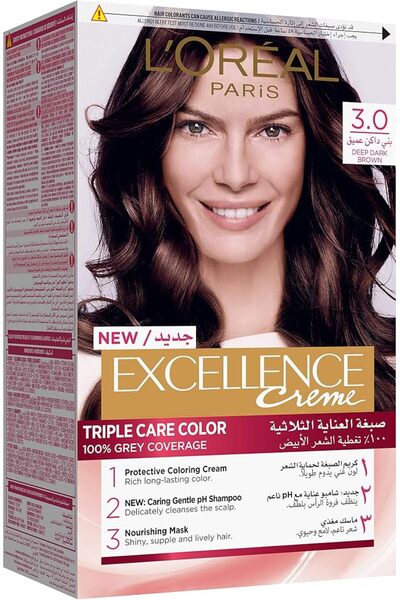 L'Oreal Paris Elvive L’Oréal Paris Excellence Crème Permanent Hair Color, 8.1...
