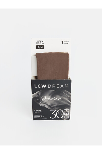 LC Waikiki Two Mt Shop Quality Lcw Dream Brown Plain Women's Pantyhose