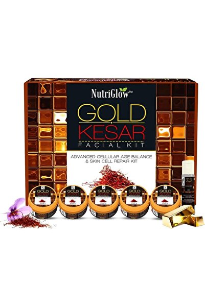NUTRIGLOW Gold Kesar Facial Kit Instant Radiance Shine & Youthful Glow/Facial...