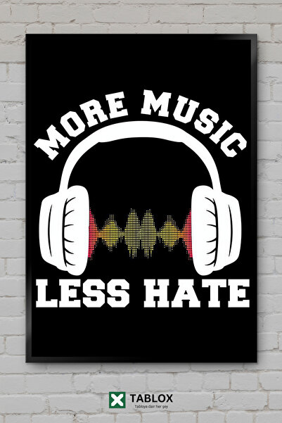 tablomaxtbx Slušalice, slušalica, muzika, poster za ljubitelje muzike, okvir,...