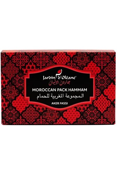Jardin Oleane جاردين دي أوليان صابون مغربي أسود مع أكر فاسي 80 جرام، طين أبيض