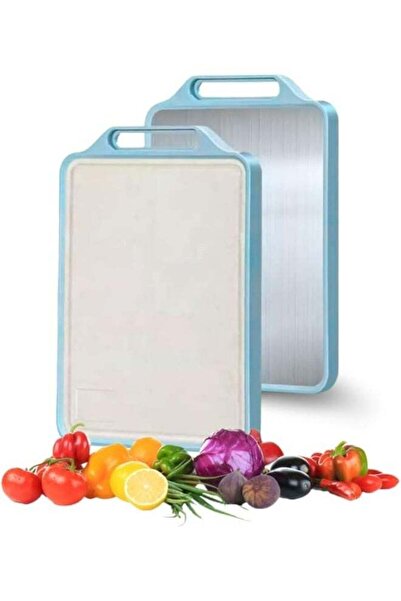 Generic Chopping Board Double Sided, Food-Grade Stainless Steel Chopping Boar...