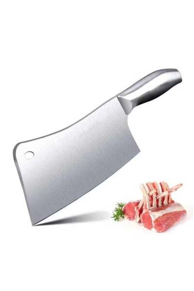 Generic All-Steel Bone Chopping Knife – 370g Heavy-Duty Meat Cleaver