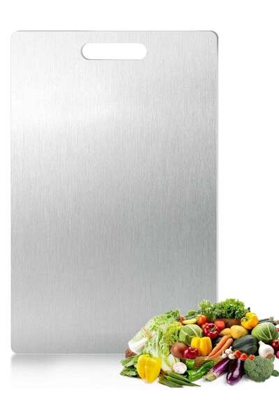 Generic Cutting Board - Stainless Steel Chopping Board, Large SUS 304 Steel C...