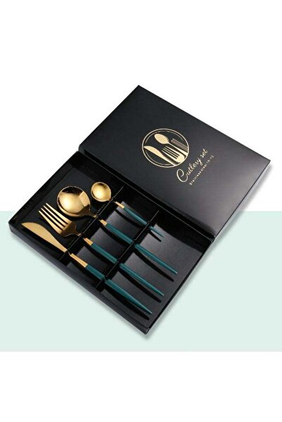 Generic Cutlery Flatware Set,4 Pcs Kitchen Flatware Silverware Set,Stainless ...