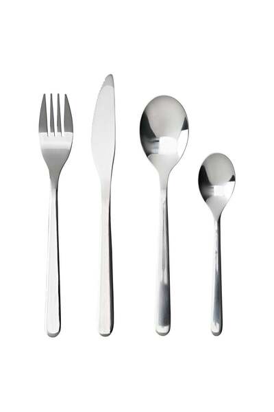 Generic 24-piece cutlery set, stainless steel