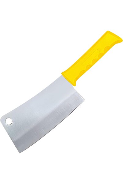 Generic Kitchen Master 7 Inch Stainless Steel Meat Cleaver with Yellow Handle