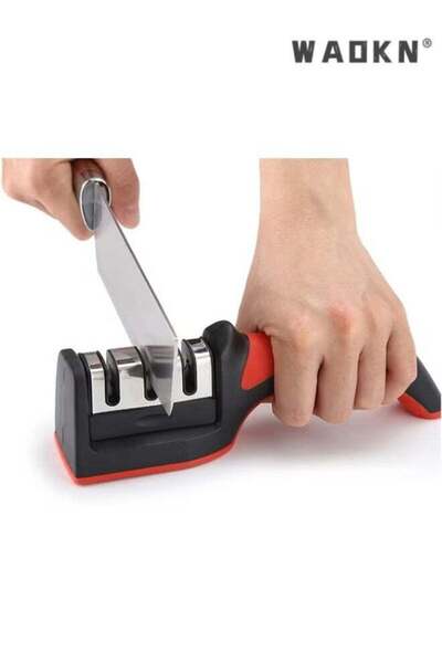 Generic 3 in 1 Knife Sharpener with 3 Stages , Handheld Knife Sharpener Helps...