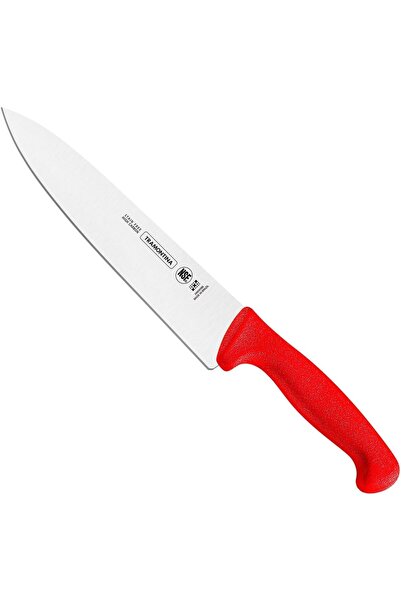 Generic Professional Meat Knife – 8-Inch Stainless Steel Blade with Red Textu...