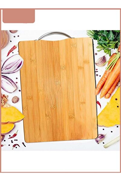 Generic Premium Bamboo Cutting Board with Handle – Eco-Friendly, Non-Slip, Do...