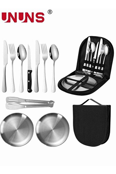Generic Camping Silverware Kit,10-piece Kitchen Silverware Kit With Portable ...