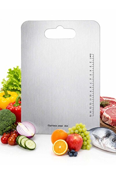 Generic 2mm Thicker Anti-Slip Cutting Boards,304 Stainless Steel Cutting Boar...