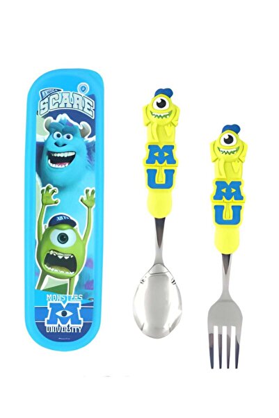 Generic Kids Travel Cutlery Set Utensils Stainless Steel with 3D Cartoon Char...