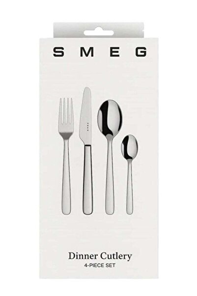 Generic SMEG 4 Piece Flatware Cutlery Set, Stainless Steel Silverware Set for...