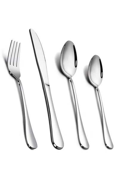 Generic 4 Piece Silverware Cutlery Set, Heavy Duty Stainless Steel Flatware f...