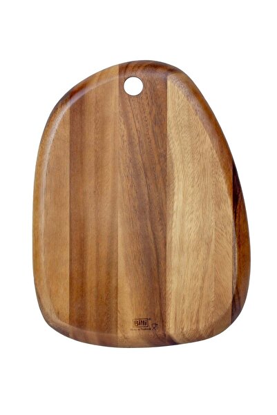 Generic BILLI Pebble Shaped Acacia Cutting Board, 33 x 24 cm | Natural Acacia...