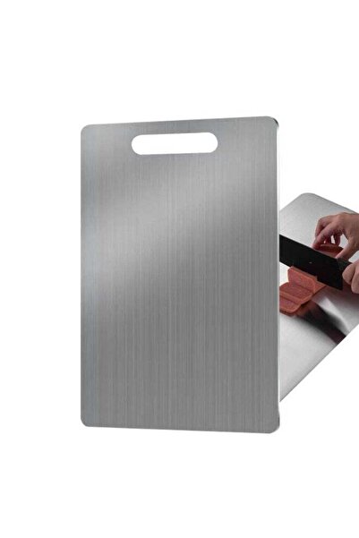 Generic Double‑Sided Kitchen Chopping Board, Food‑Grade 304 Stainless‑Steel C...