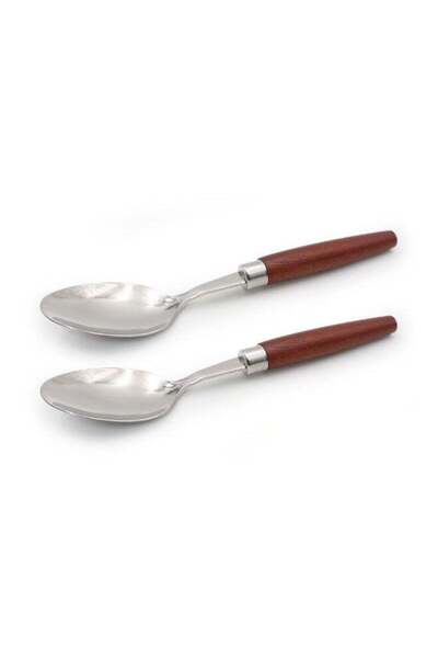 Generic BERAM Woodland Steel Dining Spoon, Premium Quality with Wooden Handle...
