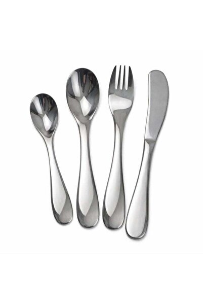 Generic Tiny Bite Children’s Cutlery Set, Elegant Handles, Stainless Steel Fl...