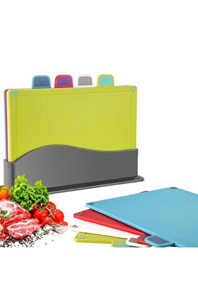 Generic Plastic cutting board with storage shelf.Thicker Chopping Board Set w...