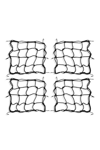 Choice 4pcs black Bungee Cargo Net Strech Gear Helmet Luggage Netting for Mot...