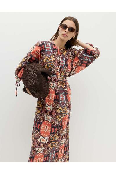 Marks & Spencer Desenli Midi Elbise