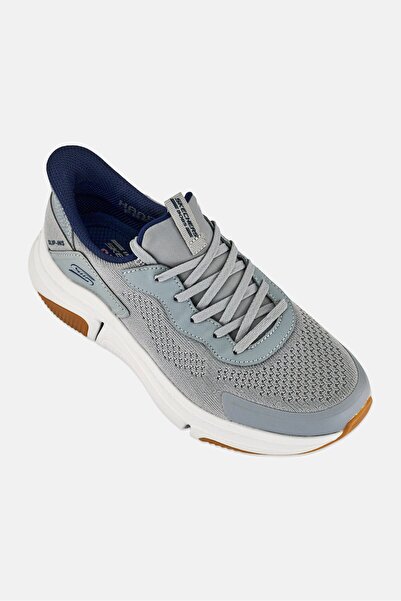 SKECHERS حذاء رياضي خارجي للرجال من Bobs Sparrow Flex Steady Edge برباط، رمادي