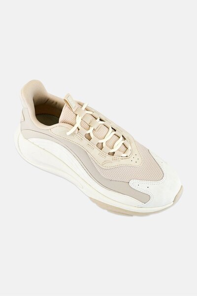 Anta Women Lace Up Casual Shoes, Light Beige
