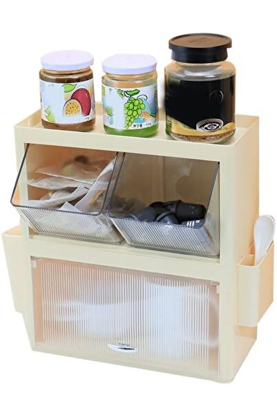 Arabest Wall Mounted Tea Bag and Coffee Capsule Organizer,Space Saving Storag...