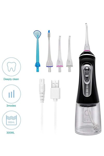 Arabest Portable Water Dental Floss Oral Irrigator,320ml Water Tank,9 Adjusta...