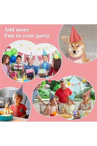 Gernetic Birthday Party Hats with Paper Crowns and 15pcs Noise Making Blowout...