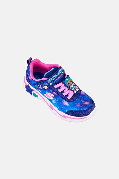 SKECHERS Kids Girl Skech Squad Velcro Closure Outdoor Shoes, Multicolor
