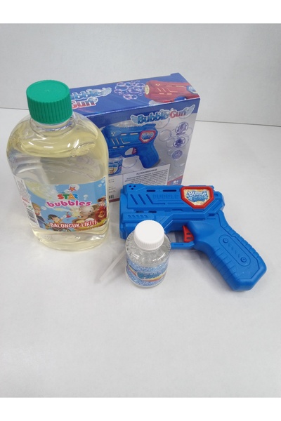 Yurt Oyuncak Köpük Tabancası Işıklı Pilli 0.50lt Yedek köpüklü Baloncuk Taban...