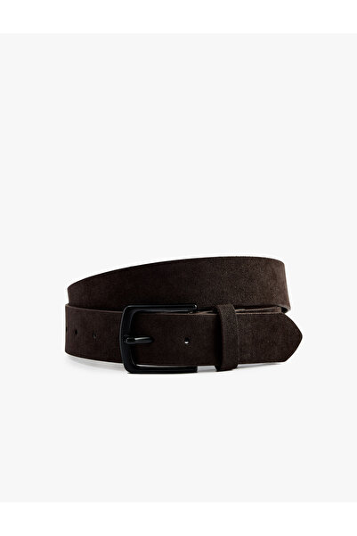 Koton Buckle Faux Leather Belt