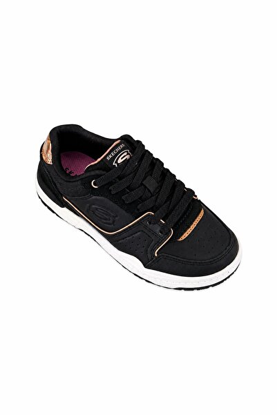 SKECHERS حذاء خارجي للأولاد من كيدز بوي كول كلاس برباط، أسود