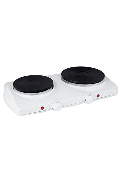 Tradeo Dual-Burner Portable Electric Hot Plate Countertop Stove Cooktop – Whi...