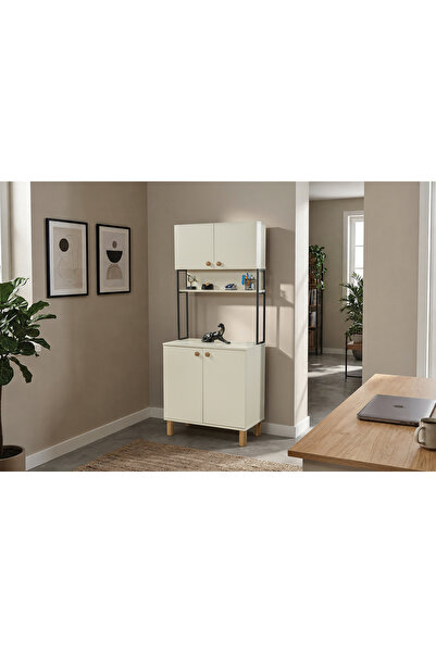 WOOVEN DESIGN KAHVE KÖŞESİ ÇOK AMAÇLI DOLAP BANYO DOLABI MUTFAK DOLABI