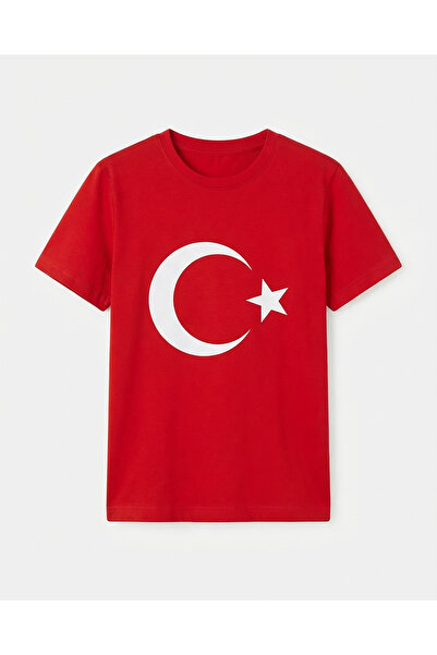 Generic Brand Turkish Flag Printed T-Shirt