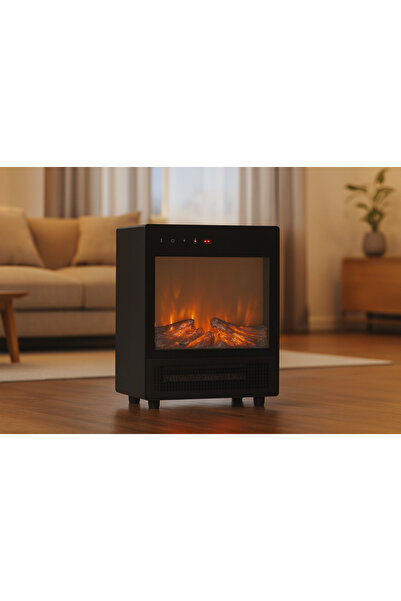 OEM Ηλεκτρικό τζάκι με εφέ φλόγας, 2000W, 2 στάδια, θερμοστάτης, 29x16x39 cm,...