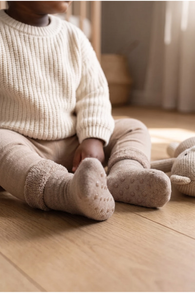 Katia&Bony Bebek Havlu Soket Çorap Açık Kahve