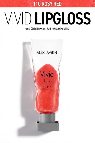 Alix Avien Parlak Bitişli Nemlendirici E Vitaminli Dudak Parlatıcı - Vivid Li...