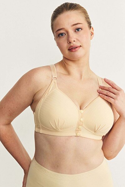 C&City Wireless Snap-On Gathering Bra Cc867 Nude