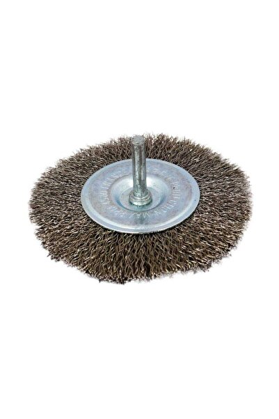 OEM Circular brush, with rod, for stainless steel / aluminum, diameter 100 mm