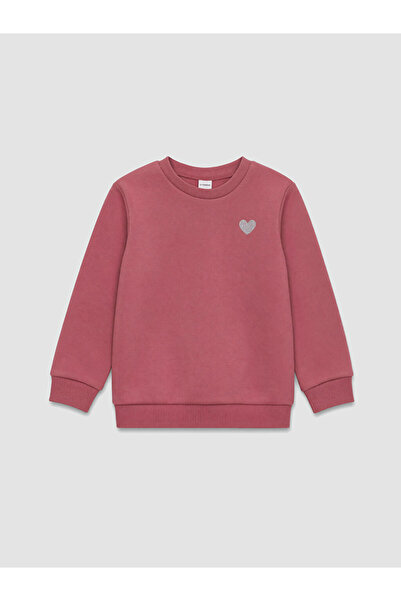 LC Waikiki Pink 3 Thread Printed Standard & Regular Girls' Sweatshirt - W6Y33...
