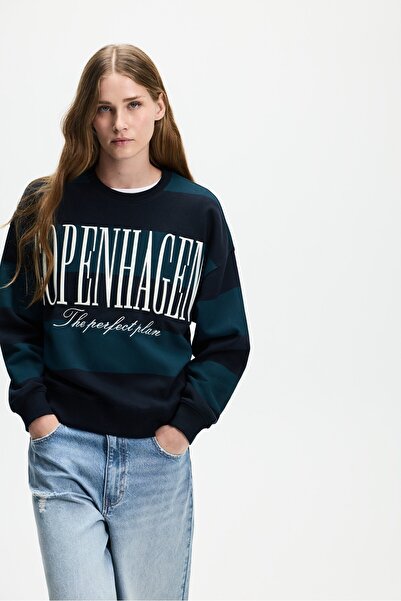 LEFTIES Baskılı sweatshirt